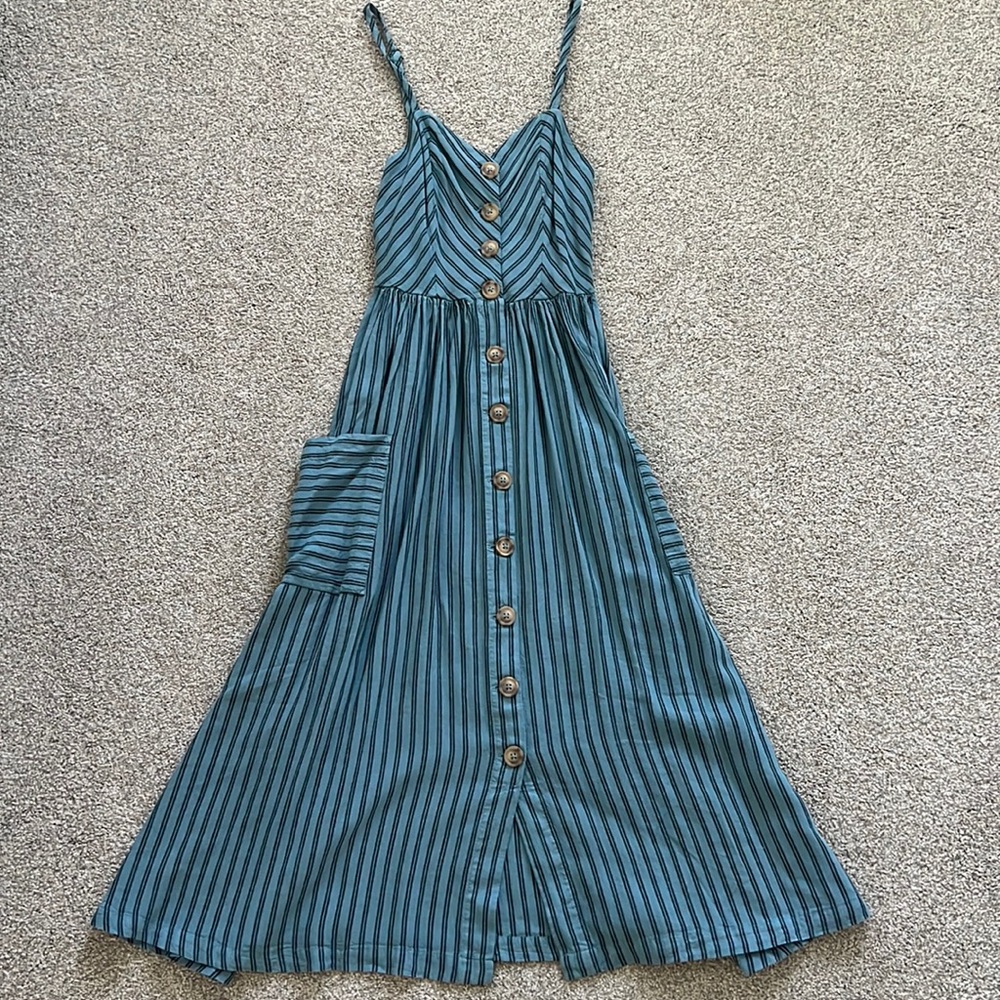 Brand New Striped Midi Dress